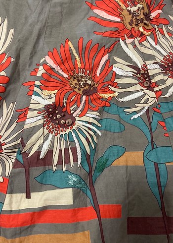 Bohem Çiçek Desenli Uzun Etek - Görsel 2