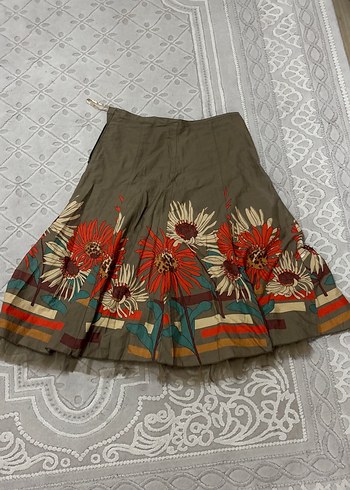 Bohem Çiçek Desenli Uzun Etek - Görsel 3