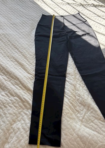 Adil ışık Siyah Kadın Midi saten Tayt - Görsel 6