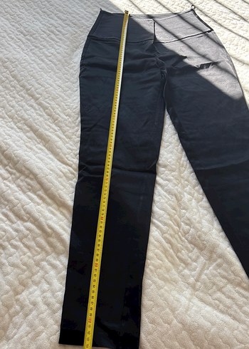 Adil ışık Siyah Kadın Midi saten Tayt - Görsel 8