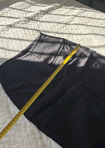 Adil ışık Siyah Kadın Midi saten Tayt - Görsel 9