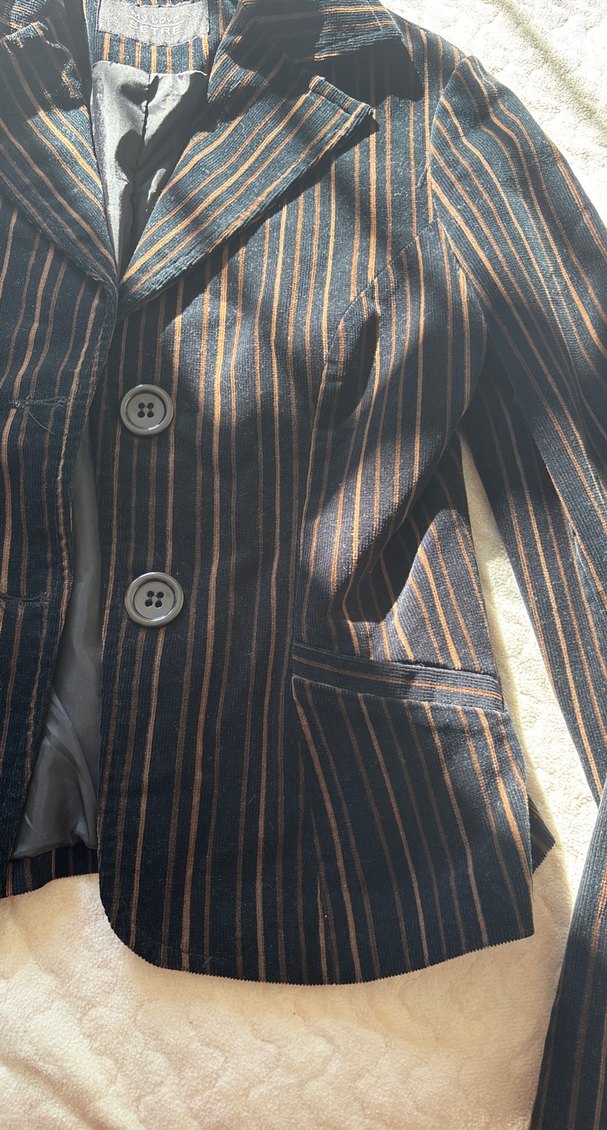 Düğmeli Kahverengi Kadın Blazer Ceket - Görsel 4