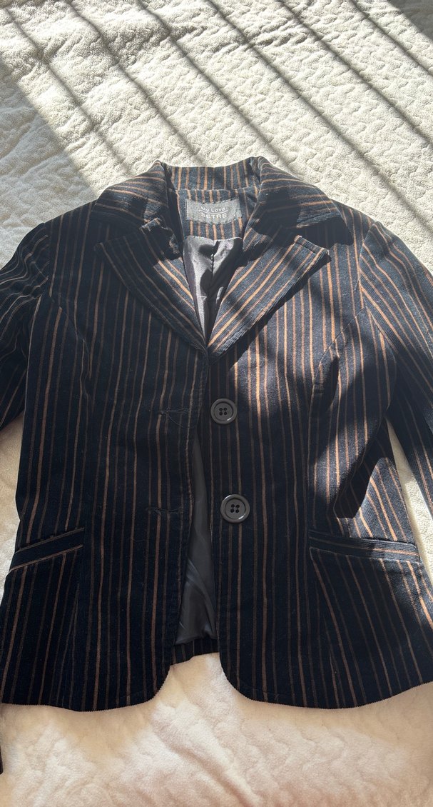 Düğmeli Kahverengi Kadın Blazer Ceket - Görsel 2