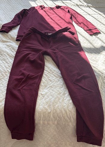 Bordo Hamile ve Emzirme Pijama Takımı - Görsel 2