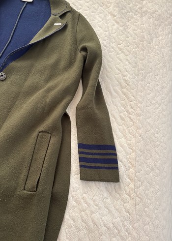 Kuşaklı Uzun Kadın Kaban Uspa marka - Görsel 3