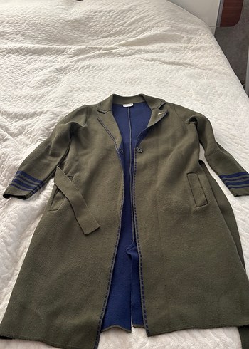 Kuşaklı Uzun Kadın Kaban Uspa marka - Görsel 5