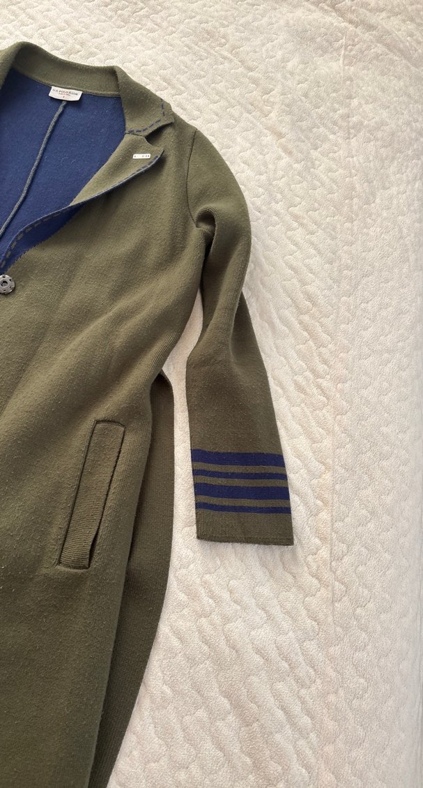 Kuşaklı Uzun Kadın Kaban Uspa marka - Görsel 3