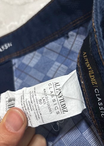 Lacivert Kemerli Regular Fit Erkek Kot Pantolon - Görsel 5