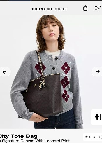 Kahverengi  Desenli Deri Kadın Çanta - Görsel 2