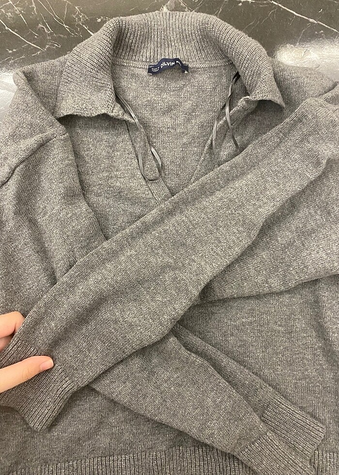 Dilvin kadın kazak - Görsel 4