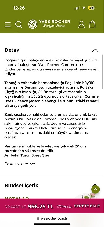 Yves rocher parfüm - Görsel 5