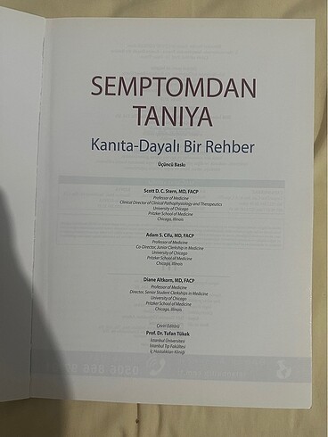  Semptomdan tanıya dahiliue 3.baskı
