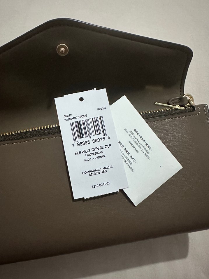 Coach Zincir Detaylı Kahverengi Deri Kadın Çanta - Görsel 4