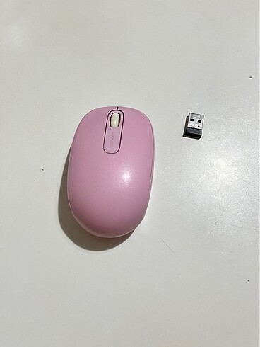 Microsoft pembe kablosuz mouse - Görsel 2
