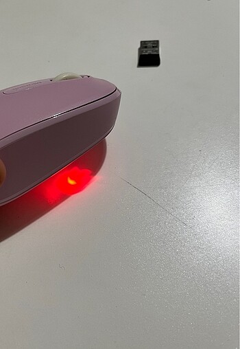 Microsoft pembe kablosuz mouse - Görsel 5
