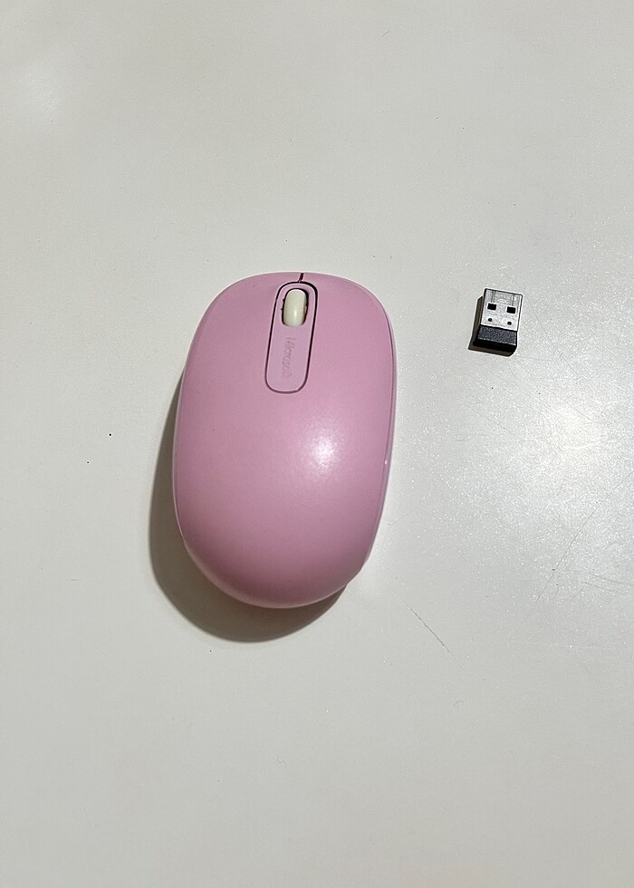 Microsoft pembe kablosuz mouse - Görsel 2