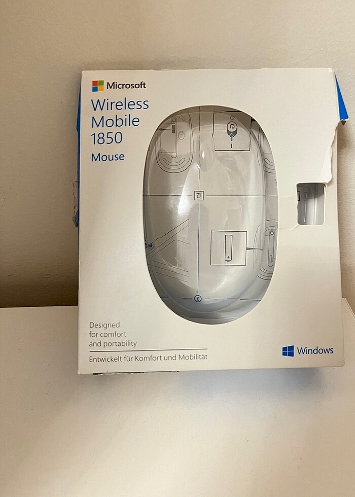 Microsoft pembe kablosuz mouse - Görsel 3