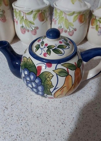 American Vintage Wintage porselen çaydanlık