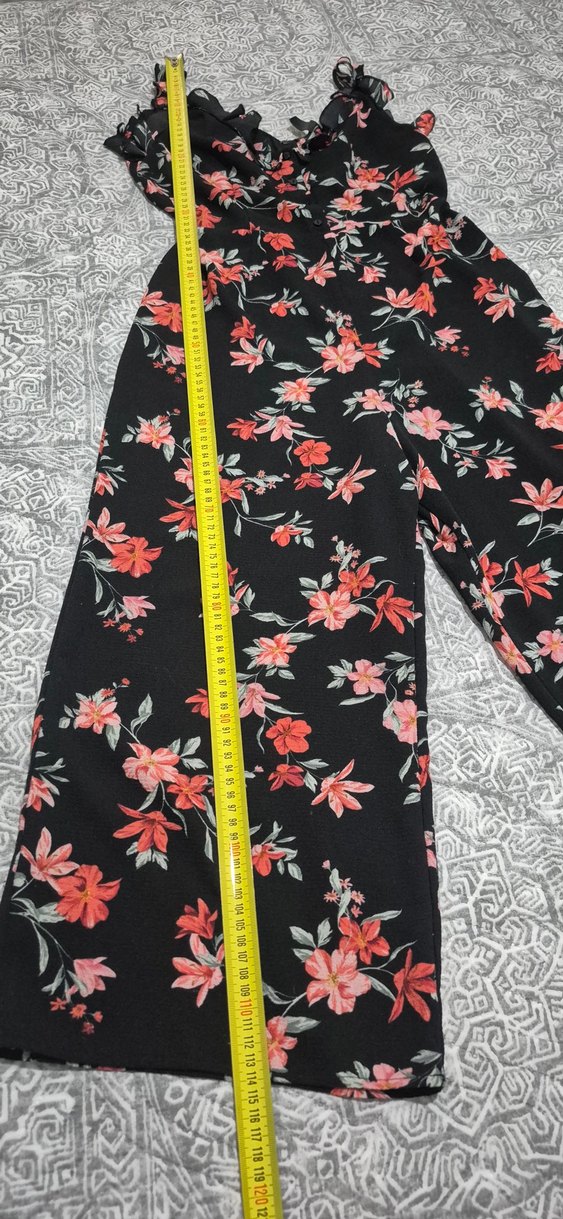 H&M marka çiçekli tulum - Görsel 5