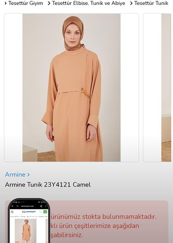 Armine Kadın Camel Uzun Tunik