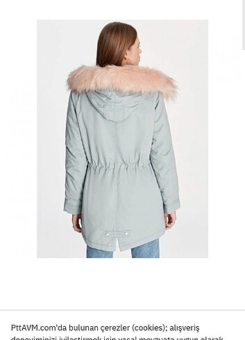m Beden Mavi jeans kadın parka #kadinparka