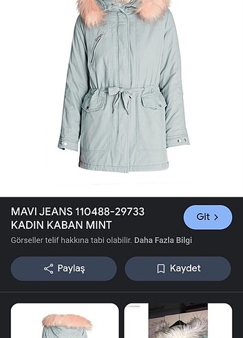 Mavi jeans kadın parka #kadinparka - Görsel 5