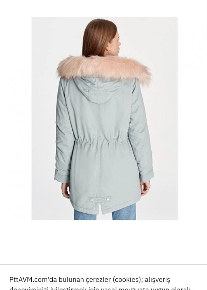 Mavi jeans kadın parka #kadinparka - Görsel 3