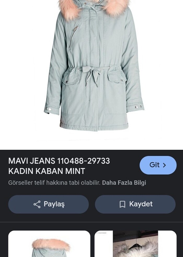Mavi jeans kadın parka #kadinparka - Görsel 5