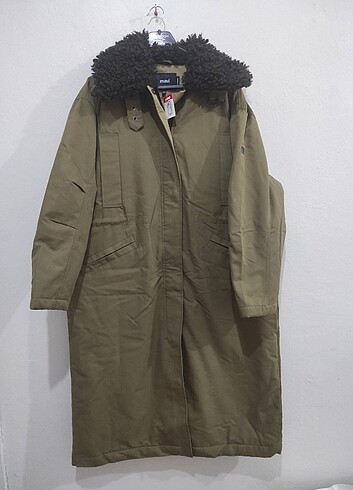 Mavi jeans kadın uzun parka #uzunparka - Görsel 5