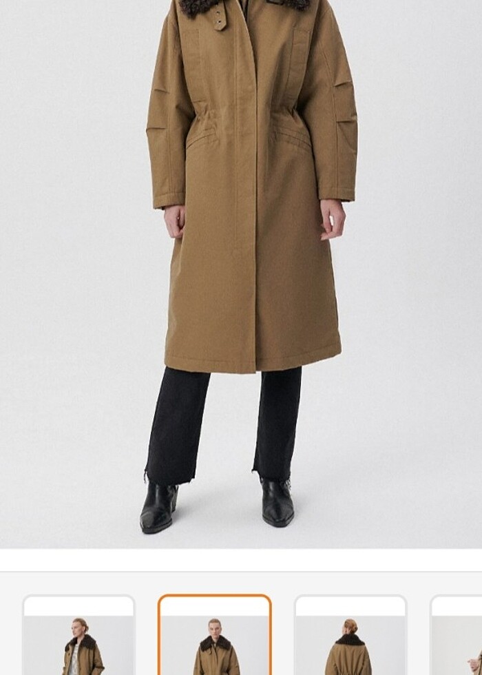 Mavi jeans kadın uzun parka #uzunparka - Görsel 3