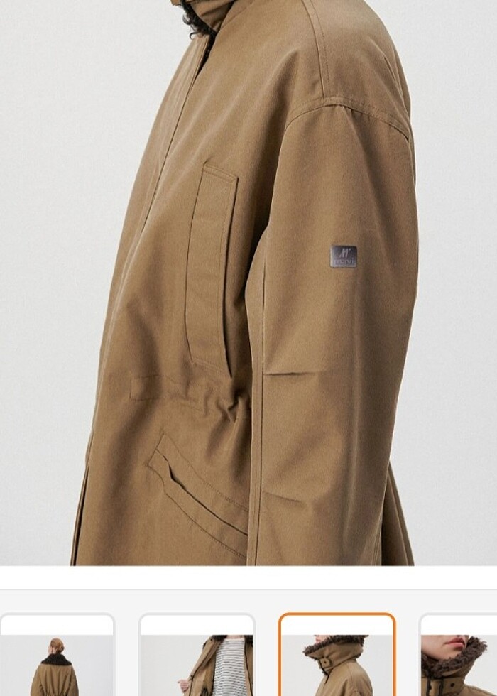 Mavi jeans kadın uzun parka #uzunparka - Görsel 2