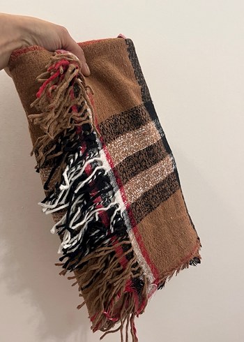 Kahverengi Bohem Kadın Şal - Görsel 3