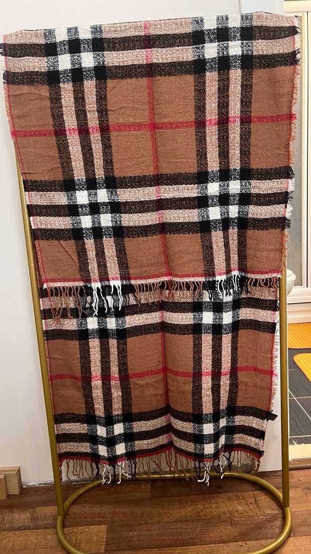 Kahverengi Bohem Kadın Şal - Görsel 2