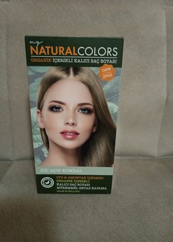 Natural Colors Organik İçerikli Kalıcı Saç Boyası 8N Açık Kumral - Görsel 2