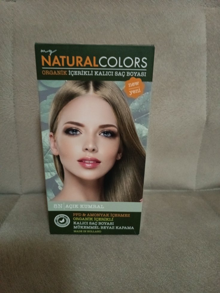 Natural Colors Organik İçerikli Kalıcı Saç Boyası 8N Açık Kumral - Görsel 2
