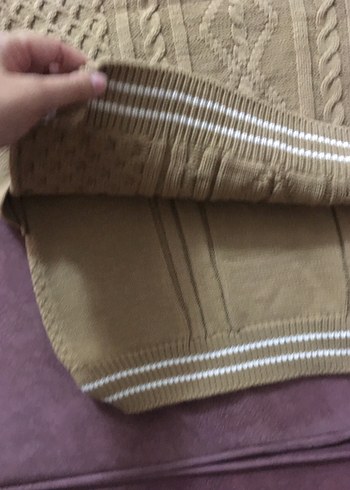 l Beden camel Renk Bej Örgü Kadın Süveter