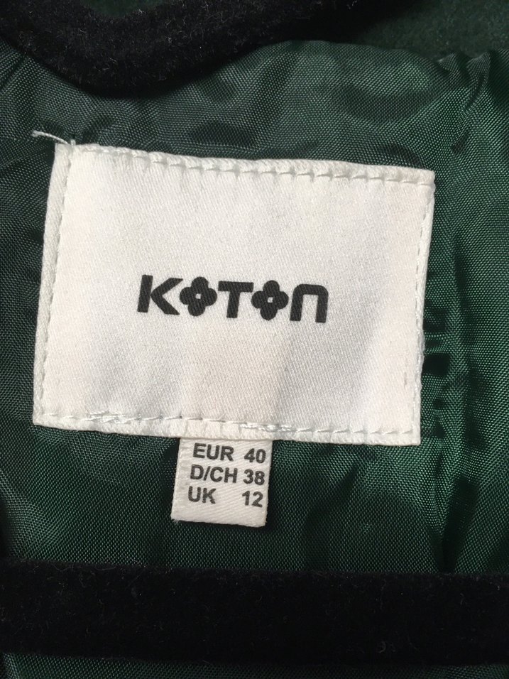 Kürk Detaylı Uzun Koyu Yeşil Kaban - Görsel 3