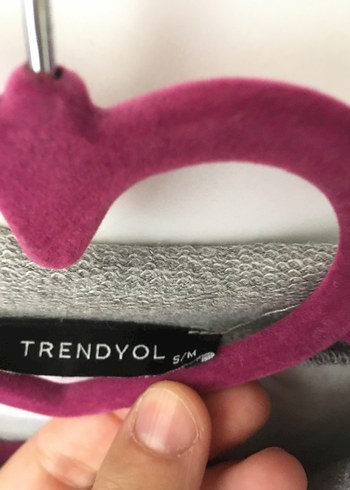Trendyol & Milla Gri Kadın Uzun Kollu Oversize Sweatshirt