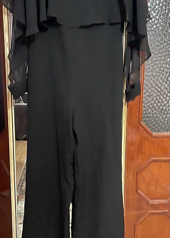 Siyah Uzun Kollu Salaş Tulum - Görsel 2