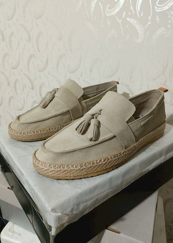 Elle Bej Süet Püsküllü Espadril , 43 no - Görsel 5