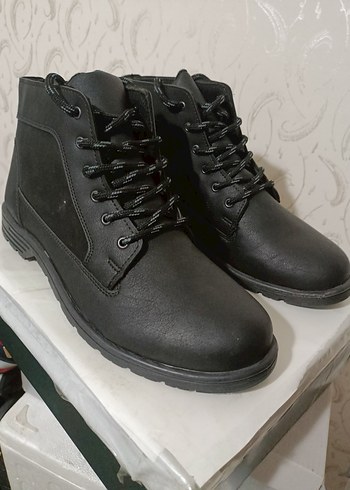 Siyah Bağcıklı Erkek Kauçuk Bot - Görsel 5