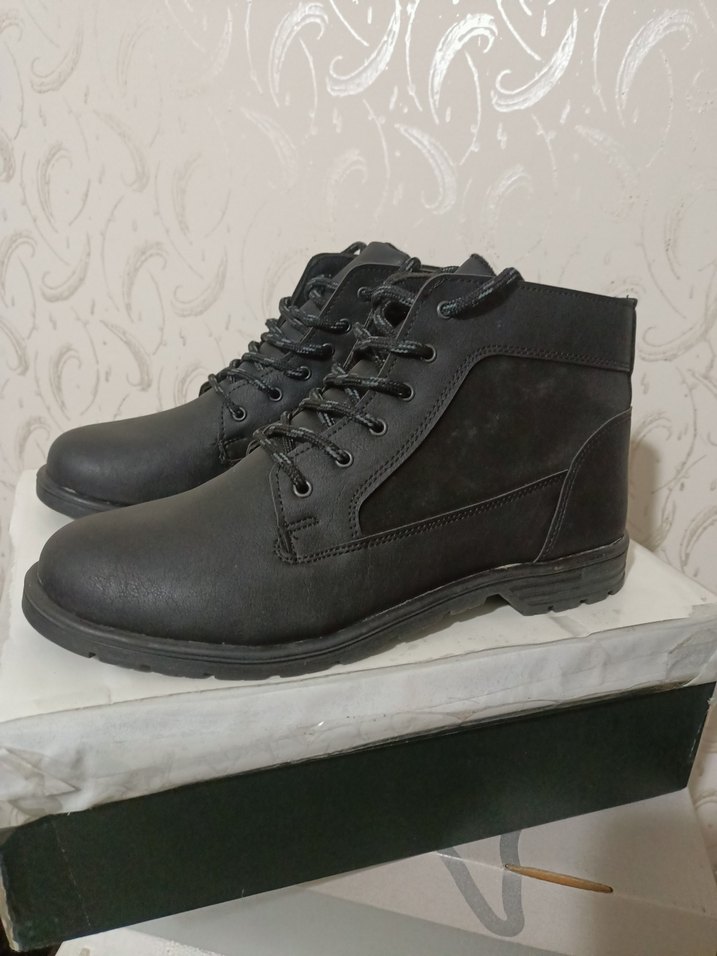 Siyah Bağcıklı Erkek Kauçuk Bot - Görsel 2