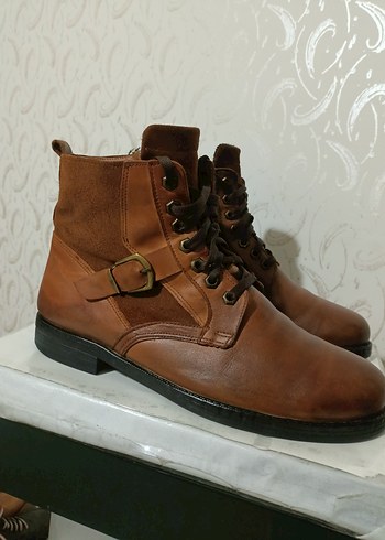 Kahverengi Deri bot - Görsel 2