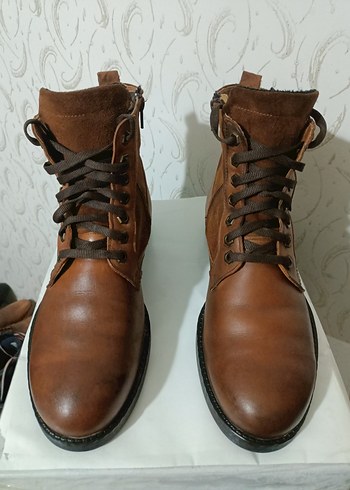 Kahverengi Deri bot - Görsel 5