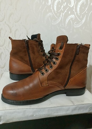 Kahverengi Deri bot - Görsel 6