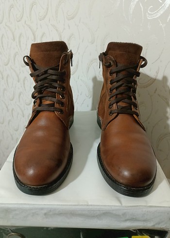 Kahverengi Deri bot - Görsel 4