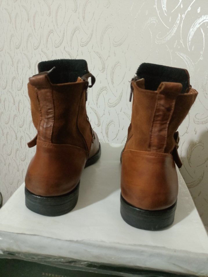 Kahverengi Deri bot - Görsel 3