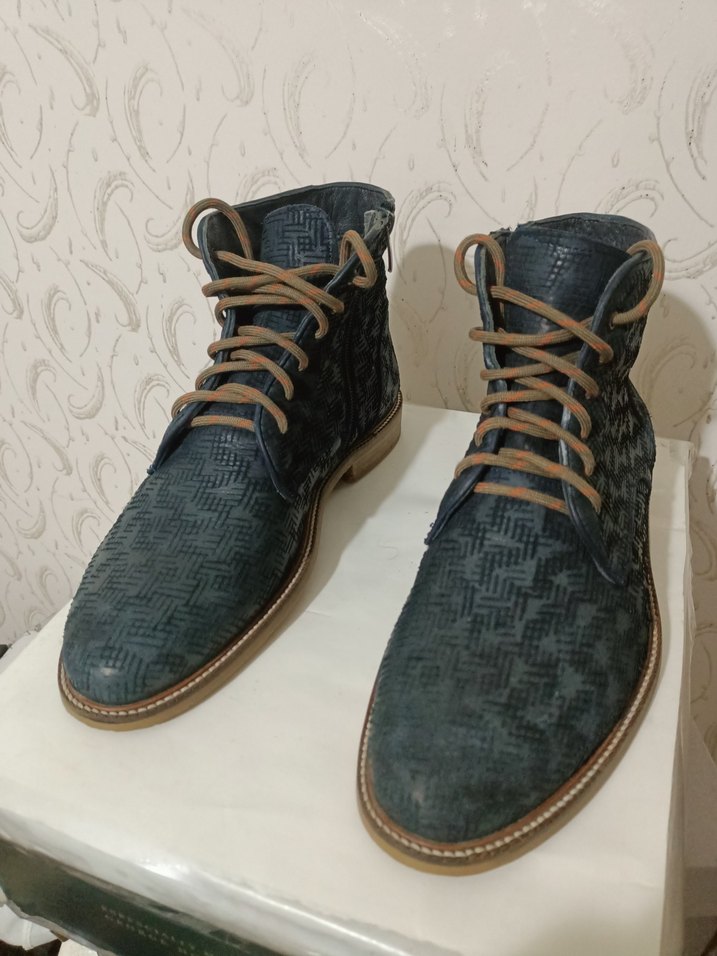 hakikî süet deriYılan Desenli, Tokalı - Görsel 2