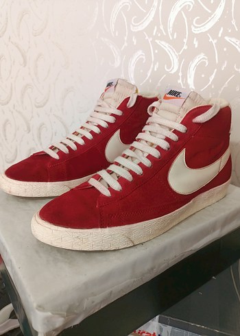 45 Beden kırmızı Renk Nike blazer high suede