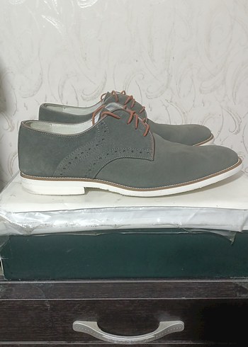 Karaca Gri Suet Brogue Ayakkabi